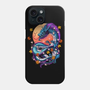 Vaporwave Japanese Dragon Phone Case