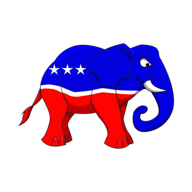 Republican Elephant by Wickedcartoons