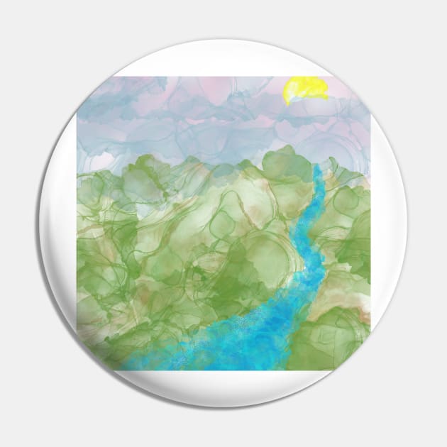 Mountain Stream Pin by ngiammarco