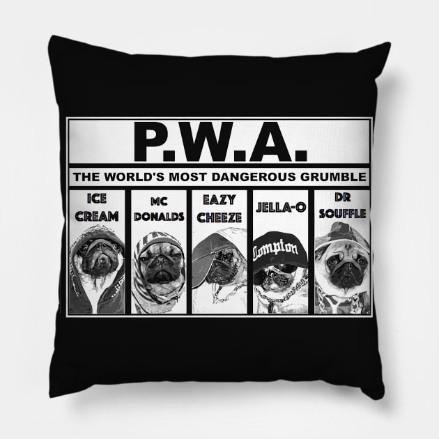 The World's Most Dangerous Grumble Pillow by darklordpug