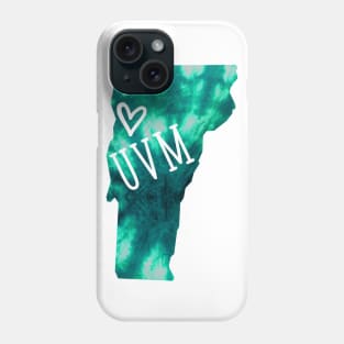 Tie Dye University of Vermont Burlington VT Phone Case