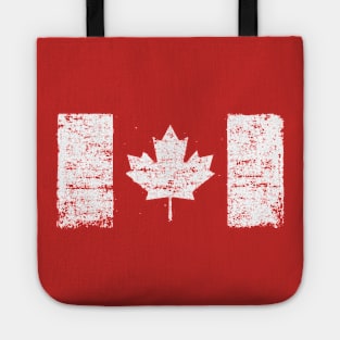 Grunge flag of Canada Tote