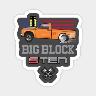 Big Block Orange Magnet