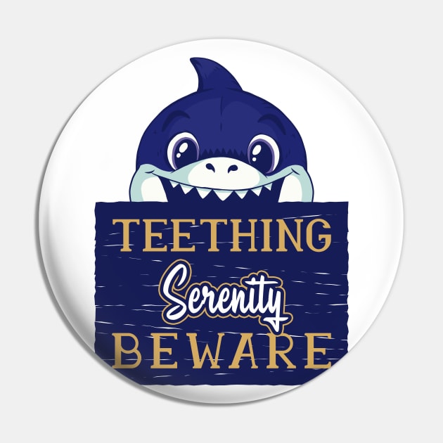 Serenity - Funny Kids Shark - Personalized Gift Idea - Bambini Pin by Bambini