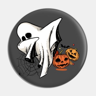 Ghost Halloween Dab Dance Pin