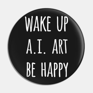 AI Art User Text Design Pin