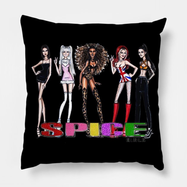 girl band Pillow by MAkita Noel