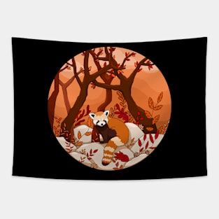 Little Red Panda Tapestry