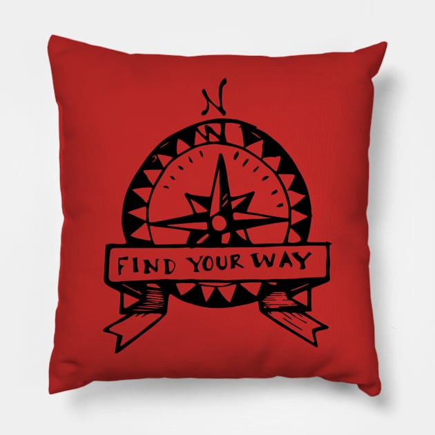 Landkonuur "Find you way" Pillow by landkonuur