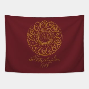 1789 GW Inaugural (Linked States) - Signature Series Tapestry