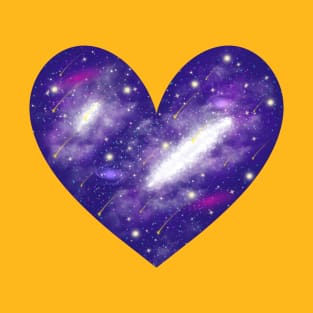 Cosmic Heart Space Heart Celestial Love Design for Cosmic Souls T-Shirt