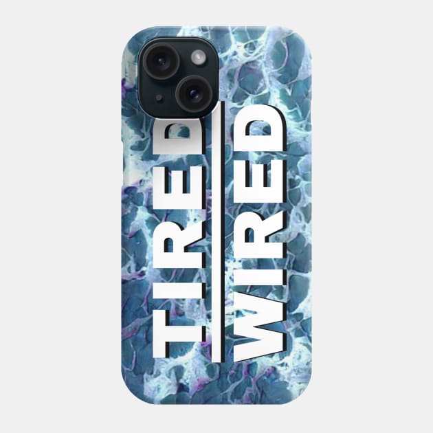 Tired Wired Waves Phone Case by Ellidegg