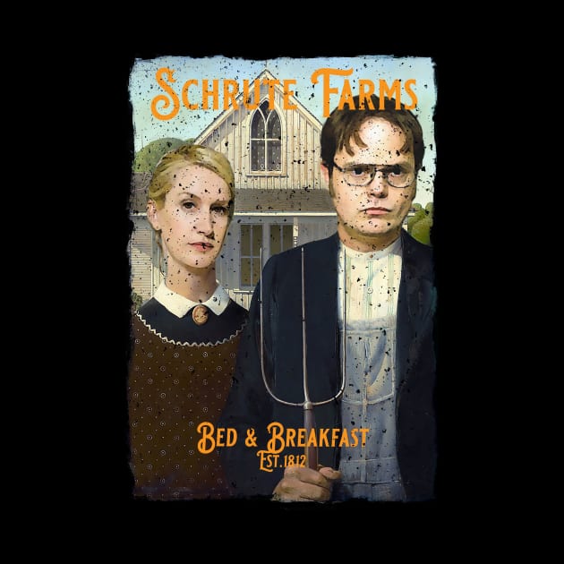 Schrute Frams Advert (Rough ditressed textured) by DavidLoblaw