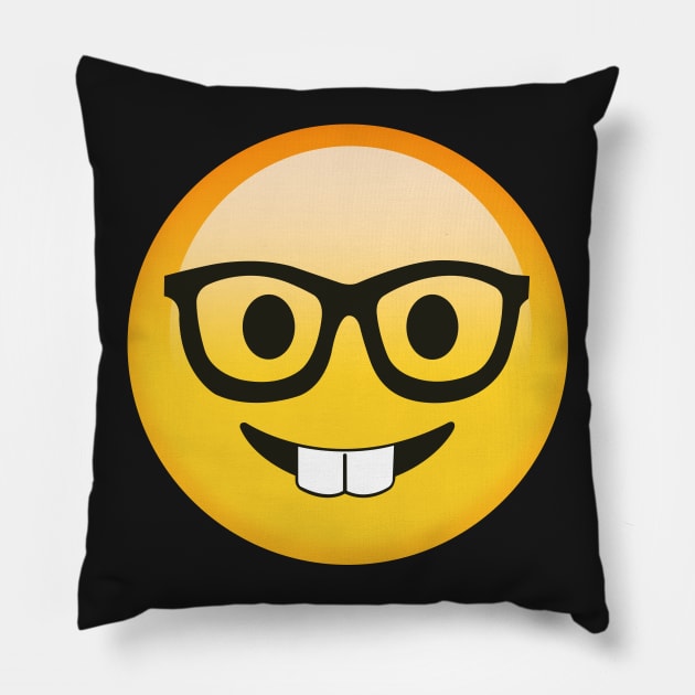 Nerd Emoji Computer Nerd Science Nerd Christmas gift Pillow by giftideas