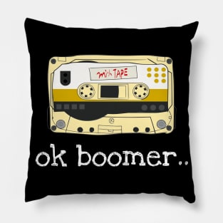 Ok Boomer Music Tape Pillow