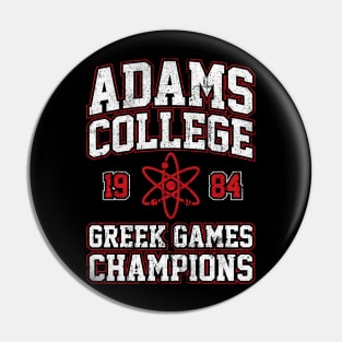 Adams College 1984 Greek Games Champions Pin