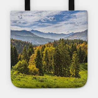 SCENERY 87 - Mountainous Landform Forest Nature Ecosystem Tote