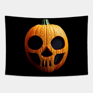 Scary Halloween Pumpkin Art Tapestry