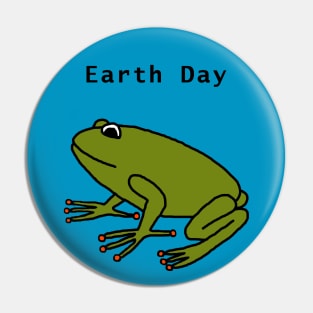 Earth Day Frog Pin