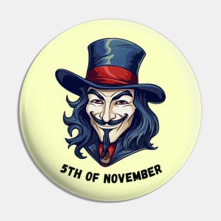 Remember Remember The 5th Of November | Guy Fawkes Night Pin