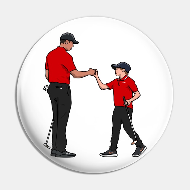 the father and son in the golf Pin by rsclvisual