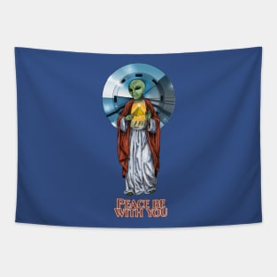 Alien Jesus Tapestry