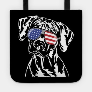 Funny Proud Rhodesian Ridgeback American Flag sunglasses Tote