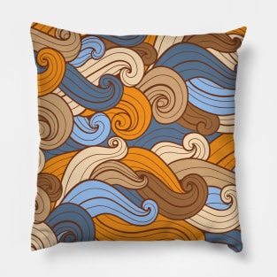 Kawaii Kanagawa Wave Pillow