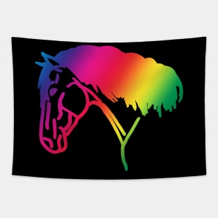 thick mane rainbow Tapestry