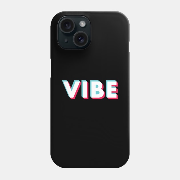 Vibe Glitch White Phone Case by BeyondTheDeck