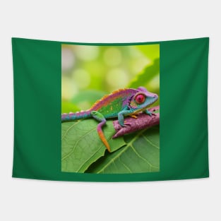 Now you see me, cute chameleon Tapestry