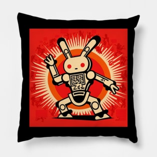 Funny Keiths Harings,Rabbit Robot Dancing Pillow