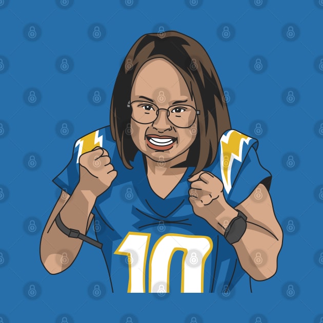 Chargers Girl by Carl Cordes