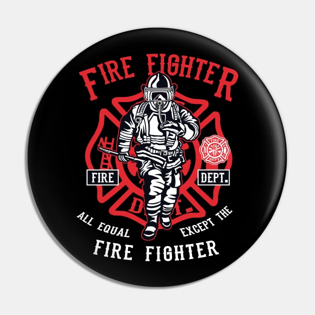 Fire Fighter Pin by CRD Branding