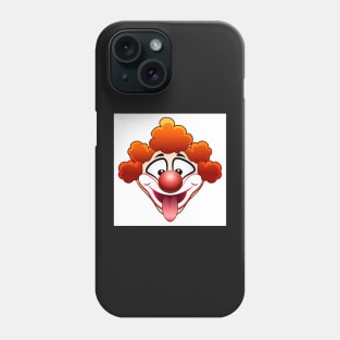 joking circus clown head Phone Case