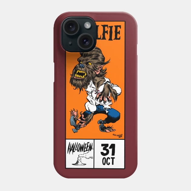 Wolfie Phone Case by alexgallego