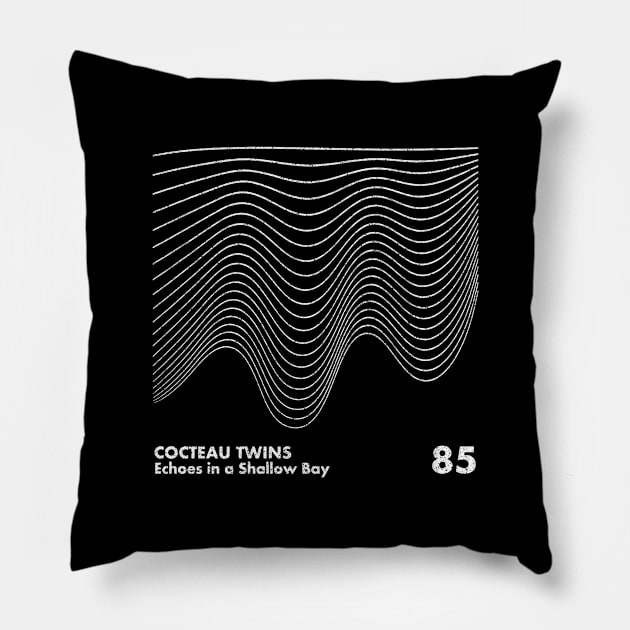 Cocteau Twins / Minimal Graphic Design Artwork Pillow by saudade