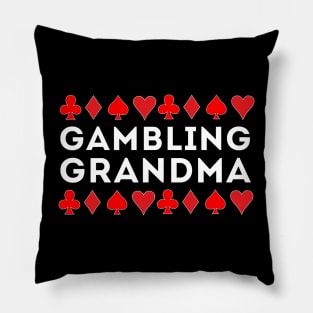 Gambling Grandma Pillow