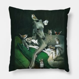 Whippet And Friends Pillow