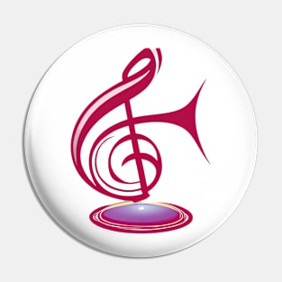 Retro music Pin