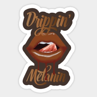 Black Woman Shirt Melanin Dripping Lips Shirt -  Israel