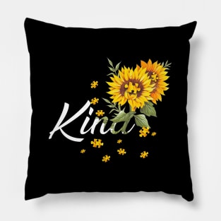 Bee Kind Sunflower Autism Awareness - Sunflower Kind Gift Pillow