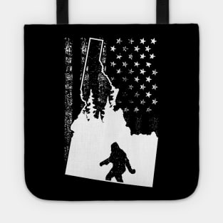 Idaho Bigfoot American Flag Tote