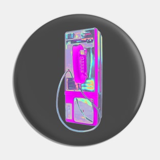 Pink Holo Pay Phone Pin
