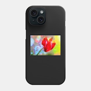 Cyclamen in Red Phone Case