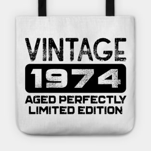 Birthday Gift Vintage 1974 Aged Perfectly Tote