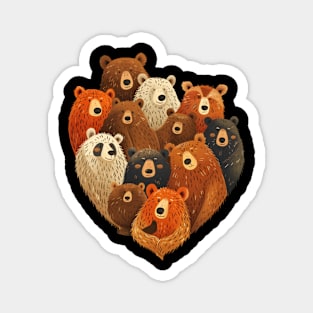 Grizzly Bear Forest Foragers Magnet