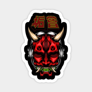 Akaname Oni Mask Magnet