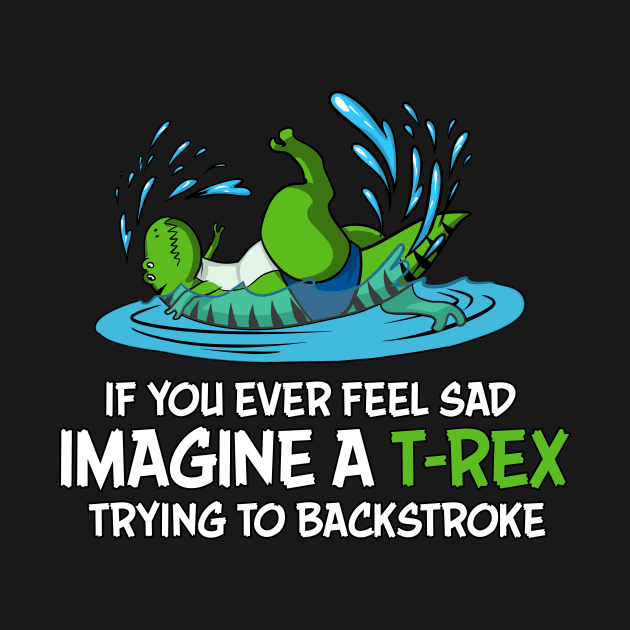 T-Rex Hates Backstroke Swimming by underheaven