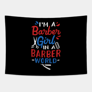 Barber Girl Tapestry